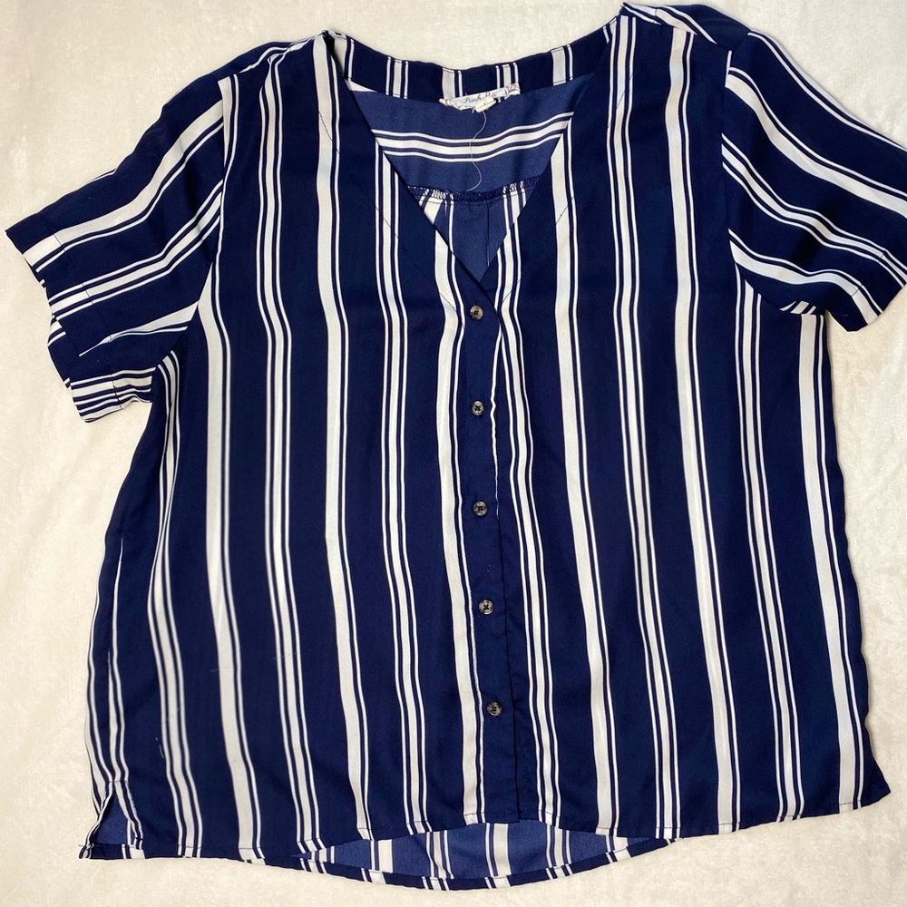 Striped Navy T-Shirt
